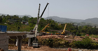 吊车吊装,建宁租吊车,桥梁架设